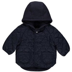 Boys navy quilted jacket for UK kids