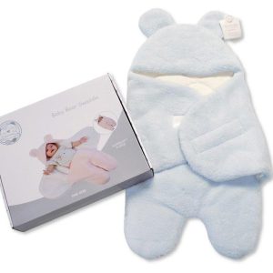 Soft Blue Baby Newborn Swaddle | Dream Baby Boutique