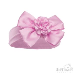 New born headband with bow and flowers for UK babies